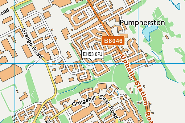 EH53 0PJ map - OS VectorMap District (Ordnance Survey) EH53 0PJ map - OS VectorMap District (Ordnance Survey)