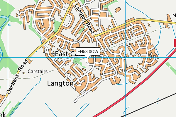 EH53 0QW map - OS VectorMap District (Ordnance Survey) EH53 0QW map - OS VectorMap District (Ordnance Survey)