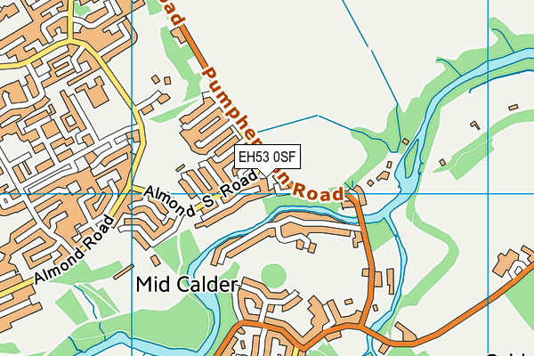 EH53 0SF map - OS VectorMap District (Ordnance Survey) EH53 0SF map - OS VectorMap District (Ordnance Survey)