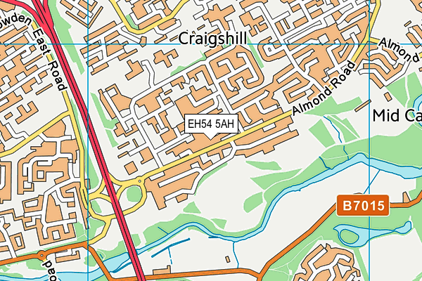 EH54 5AH map - OS VectorMap District (Ordnance Survey) EH54 5AH map - OS VectorMap District (Ordnance Survey)