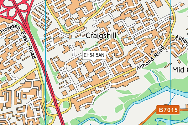 EH54 5AN map - OS VectorMap District (Ordnance Survey) EH54 5AN map - OS VectorMap District (Ordnance Survey)