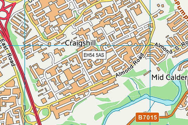 EH54 5AS map - OS VectorMap District (Ordnance Survey) EH54 5AS map - OS VectorMap District (Ordnance Survey)
