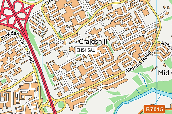 EH54 5AU map - OS VectorMap District (Ordnance Survey) EH54 5AU map - OS VectorMap District (Ordnance Survey)
