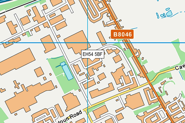 EH54 5BF map - OS VectorMap District (Ordnance Survey) EH54 5BF map - OS VectorMap District (Ordnance Survey)