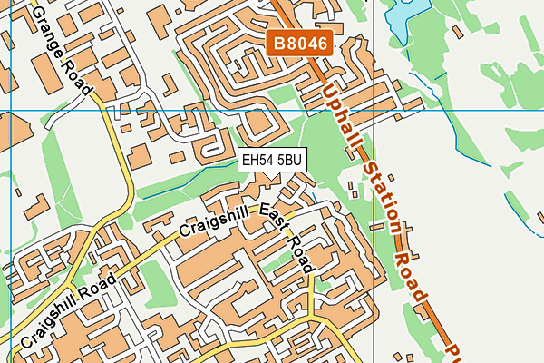 EH54 5BU map - OS VectorMap District (Ordnance Survey) EH54 5BU map - OS VectorMap District (Ordnance Survey)