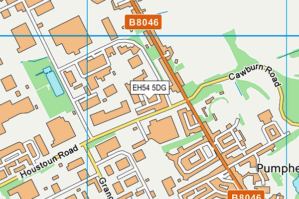 EH54 5DG map - OS VectorMap District (Ordnance Survey) EH54 5DG map - OS VectorMap District (Ordnance Survey)