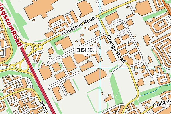 EH54 5DJ map - OS VectorMap District (Ordnance Survey) EH54 5DJ map - OS VectorMap District (Ordnance Survey)