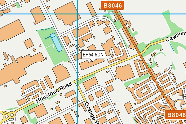 EH54 5DN map - OS VectorMap District (Ordnance Survey) EH54 5DN map - OS VectorMap District (Ordnance Survey)