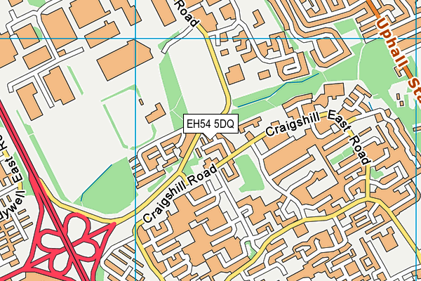 EH54 5DQ map - OS VectorMap District (Ordnance Survey) EH54 5DQ map - OS VectorMap District (Ordnance Survey)