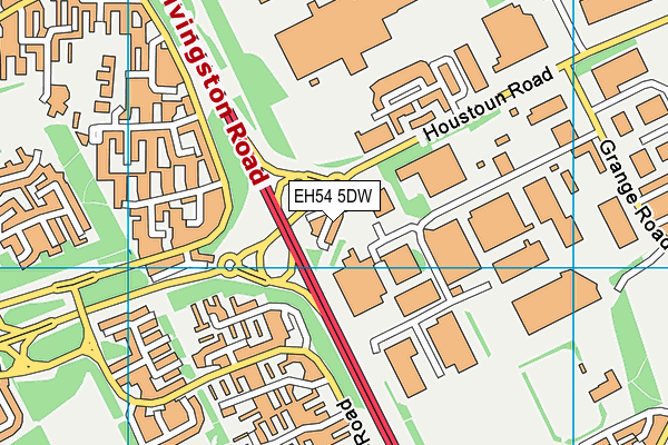 EH54 5DW map - OS VectorMap District (Ordnance Survey) EH54 5DW map - OS VectorMap District (Ordnance Survey)