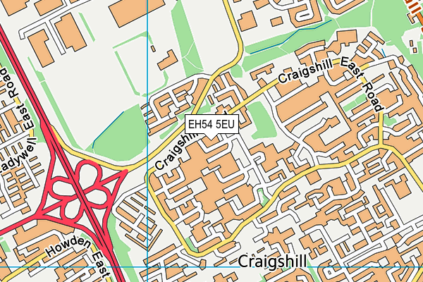 EH54 5EU map - OS VectorMap District (Ordnance Survey) EH54 5EU map - OS VectorMap District (Ordnance Survey)