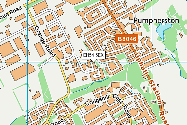 EH54 5EX map - OS VectorMap District (Ordnance Survey) EH54 5EX map - OS VectorMap District (Ordnance Survey)