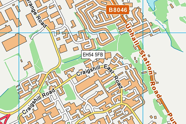 EH54 5FB map - OS VectorMap District (Ordnance Survey) EH54 5FB map - OS VectorMap District (Ordnance Survey)