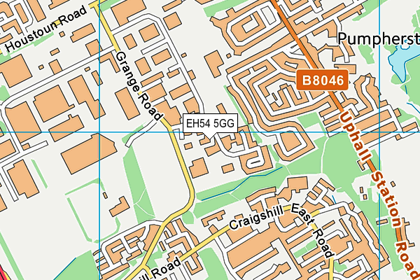 EH54 5GG map - OS VectorMap District (Ordnance Survey) EH54 5GG map - OS VectorMap District (Ordnance Survey)