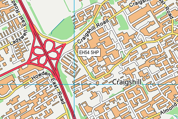 EH54 5HP map - OS VectorMap District (Ordnance Survey) EH54 5HP map - OS VectorMap District (Ordnance Survey)