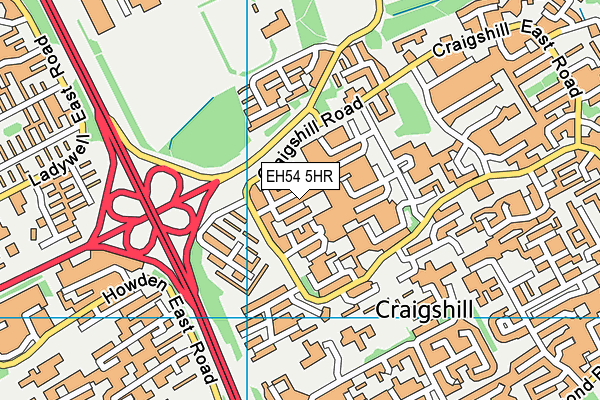 EH54 5HR map - OS VectorMap District (Ordnance Survey) EH54 5HR map - OS VectorMap District (Ordnance Survey)