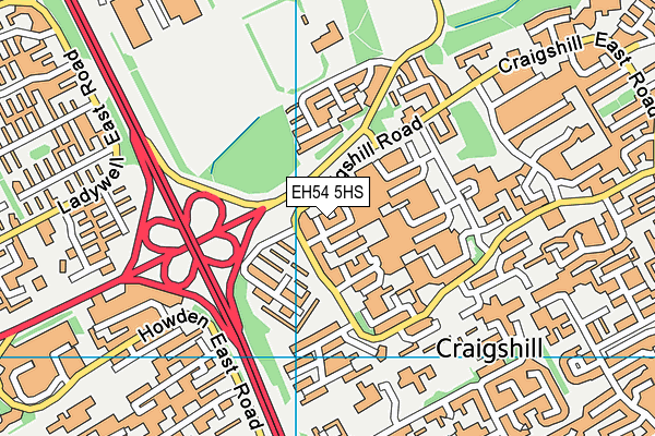 EH54 5HS map - OS VectorMap District (Ordnance Survey) EH54 5HS map - OS VectorMap District (Ordnance Survey)
