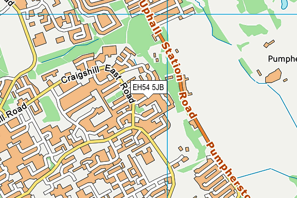 EH54 5JB map - OS VectorMap District (Ordnance Survey) EH54 5JB map - OS VectorMap District (Ordnance Survey)