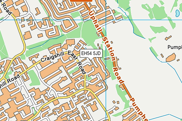 EH54 5JD map - OS VectorMap District (Ordnance Survey) EH54 5JD map - OS VectorMap District (Ordnance Survey)