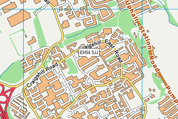 EH54 5JJ map - OS VectorMap District (Ordnance Survey) EH54 5JJ map - OS VectorMap District (Ordnance Survey)