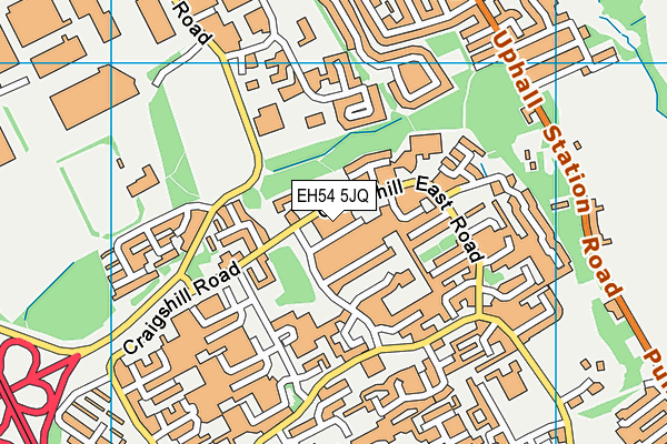 EH54 5JQ map - OS VectorMap District (Ordnance Survey) EH54 5JQ map - OS VectorMap District (Ordnance Survey)
