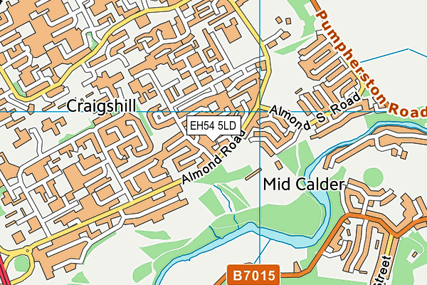 EH54 5LD map - OS VectorMap District (Ordnance Survey) EH54 5LD map - OS VectorMap District (Ordnance Survey)