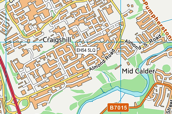EH54 5LQ map - OS VectorMap District (Ordnance Survey) EH54 5LQ map - OS VectorMap District (Ordnance Survey)