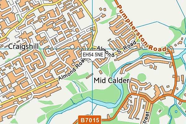 EH54 5NE map - OS VectorMap District (Ordnance Survey) EH54 5NE map - OS VectorMap District (Ordnance Survey)