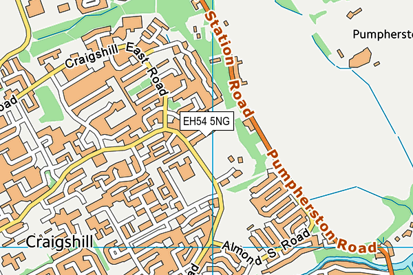 EH54 5NG map - OS VectorMap District (Ordnance Survey) EH54 5NG map - OS VectorMap District (Ordnance Survey)