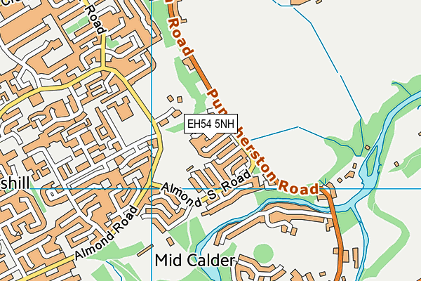 EH54 5NH map - OS VectorMap District (Ordnance Survey) EH54 5NH map - OS VectorMap District (Ordnance Survey)