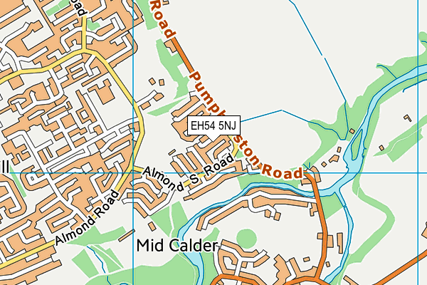 EH54 5NJ map - OS VectorMap District (Ordnance Survey) EH54 5NJ map - OS VectorMap District (Ordnance Survey)