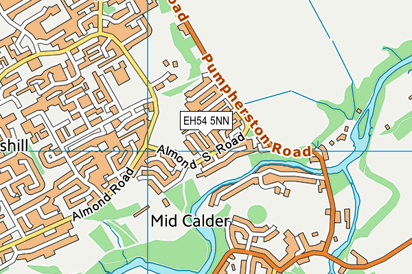 EH54 5NN map - OS VectorMap District (Ordnance Survey) EH54 5NN map - OS VectorMap District (Ordnance Survey)