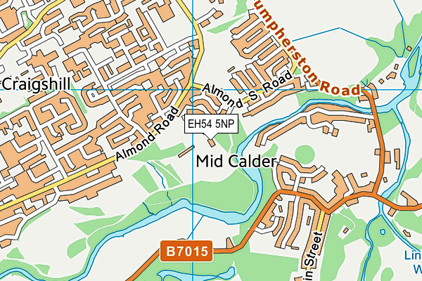 EH54 5NP map - OS VectorMap District (Ordnance Survey) EH54 5NP map - OS VectorMap District (Ordnance Survey)