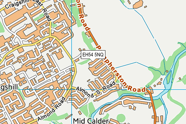 EH54 5NQ map - OS VectorMap District (Ordnance Survey) EH54 5NQ map - OS VectorMap District (Ordnance Survey)