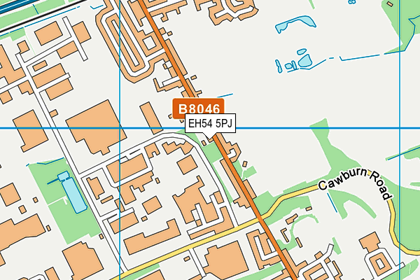 EH54 5PJ map - OS VectorMap District (Ordnance Survey) EH54 5PJ map - OS VectorMap District (Ordnance Survey)