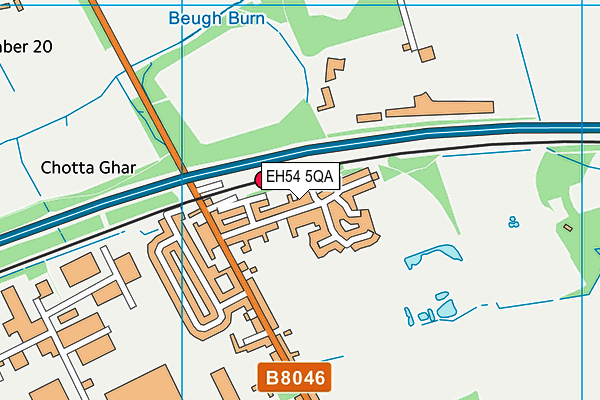 EH54 5QA map - OS VectorMap District (Ordnance Survey) EH54 5QA map - OS VectorMap District (Ordnance Survey)