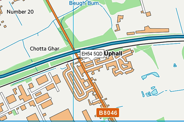 EH54 5QD map - OS VectorMap District (Ordnance Survey) EH54 5QD map - OS VectorMap District (Ordnance Survey)