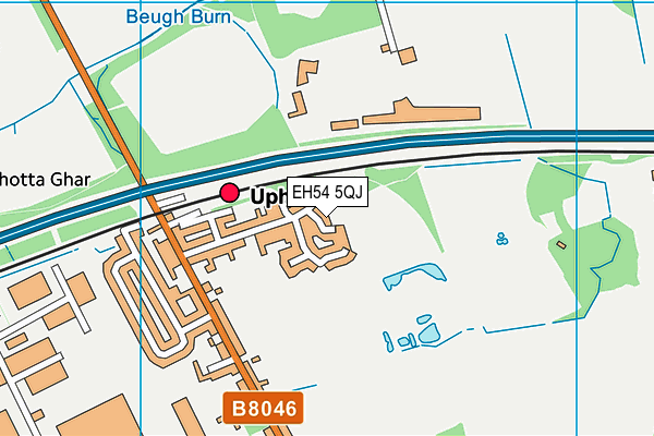 EH54 5QJ map - OS VectorMap District (Ordnance Survey) EH54 5QJ map - OS VectorMap District (Ordnance Survey)