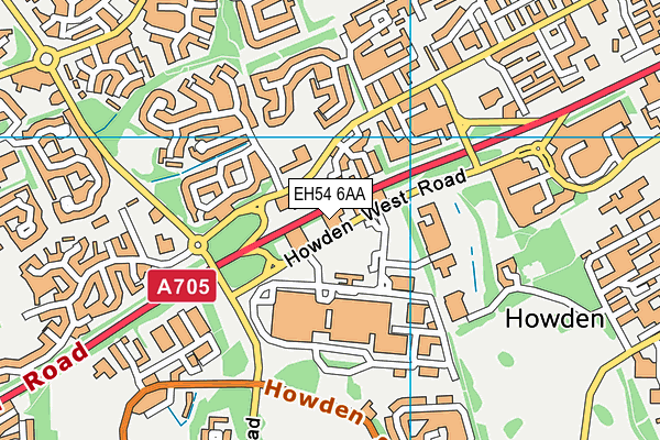 EH54 6AA map - OS VectorMap District (Ordnance Survey) EH54 6AA map - OS VectorMap District (Ordnance Survey)