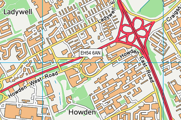 EH54 6AN map - OS VectorMap District (Ordnance Survey) EH54 6AN map - OS VectorMap District (Ordnance Survey)