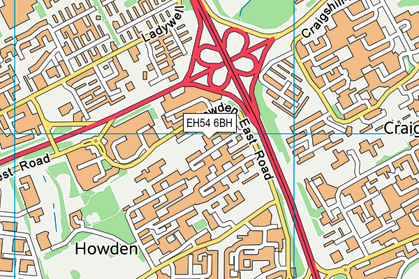 EH54 6BH map - OS VectorMap District (Ordnance Survey) EH54 6BH map - OS VectorMap District (Ordnance Survey)