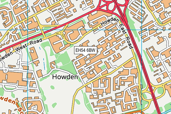 EH54 6BW map - OS VectorMap District (Ordnance Survey) EH54 6BW map - OS VectorMap District (Ordnance Survey)