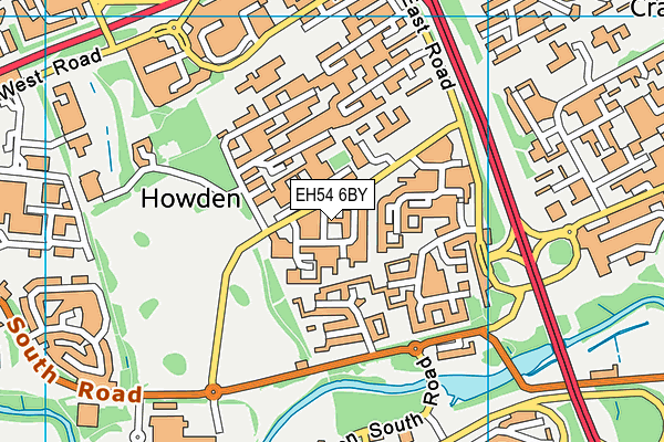 EH54 6BY map - OS VectorMap District (Ordnance Survey) EH54 6BY map - OS VectorMap District (Ordnance Survey)