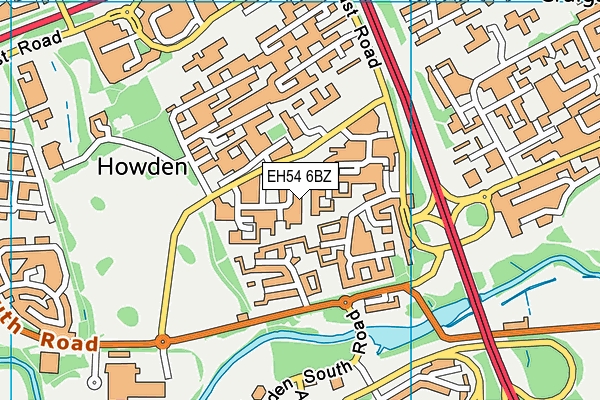 EH54 6BZ map - OS VectorMap District (Ordnance Survey) EH54 6BZ map - OS VectorMap District (Ordnance Survey)