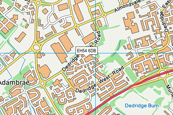 EH54 6DB map - OS VectorMap District (Ordnance Survey) EH54 6DB map - OS VectorMap District (Ordnance Survey)