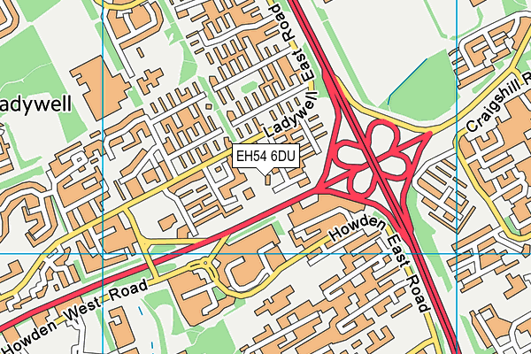 EH54 6DU map - OS VectorMap District (Ordnance Survey) EH54 6DU map - OS VectorMap District (Ordnance Survey)