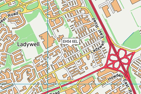 EH54 6EL map - OS VectorMap District (Ordnance Survey) EH54 6EL map - OS VectorMap District (Ordnance Survey)