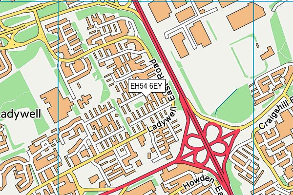 EH54 6EY map - OS VectorMap District (Ordnance Survey) EH54 6EY map - OS VectorMap District (Ordnance Survey)