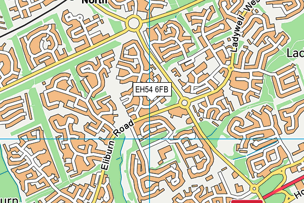 EH54 6FB map - OS VectorMap District (Ordnance Survey) EH54 6FB map - OS VectorMap District (Ordnance Survey)
