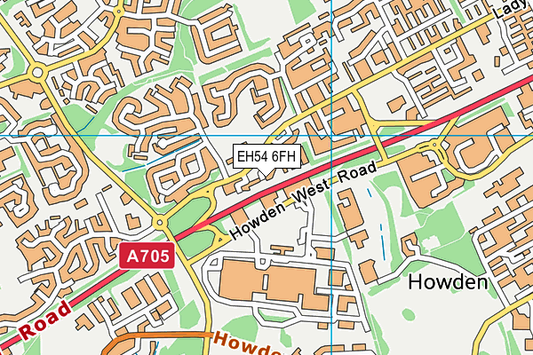 EH54 6FH map - OS VectorMap District (Ordnance Survey) EH54 6FH map - OS VectorMap District (Ordnance Survey)